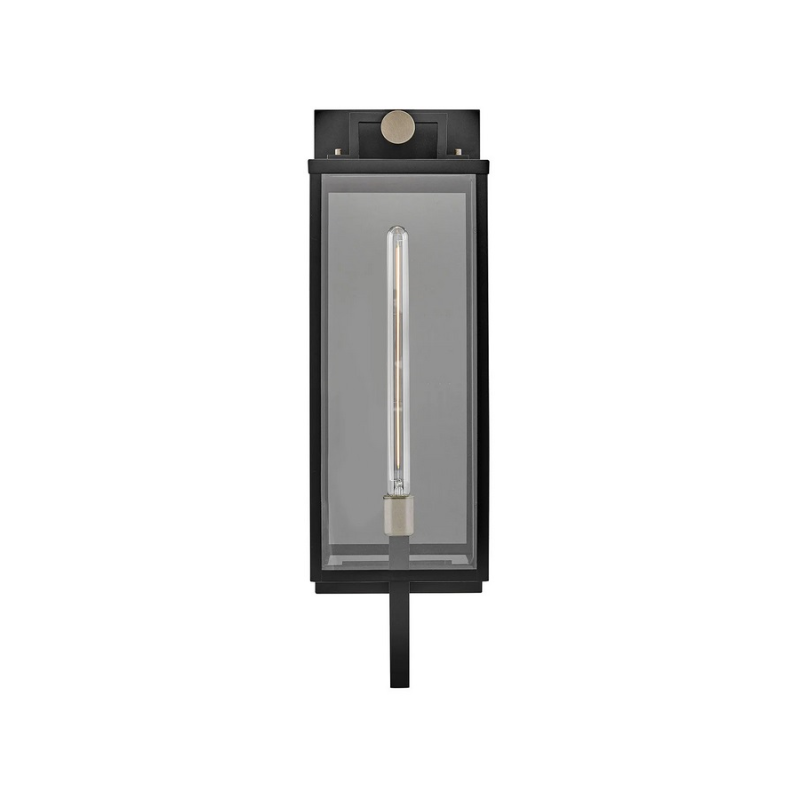 Hinkley 23015 Catalina 1-lt 30" Tall LED Outdoor Wall Mount Lantern -  Black with Burnished Bronze accents