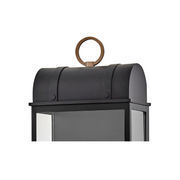 Hinkley 10665 Campbell 2-lt 26" Tall LED Outdoor Wall Mount Lantern - Black with Burnished Bronze accents