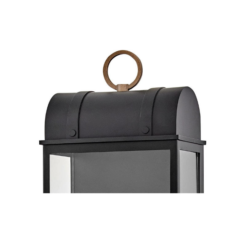 Hinkley 10665 Campbell 2-lt 26" Tall LED Outdoor Wall Mount Lantern - Black with Burnished Bronze accents