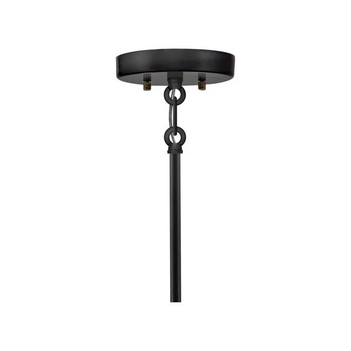 Hinkley 23012 Catalina 1-lt 8" LED Hanging Lantern - Black with Burnished Bronze accents