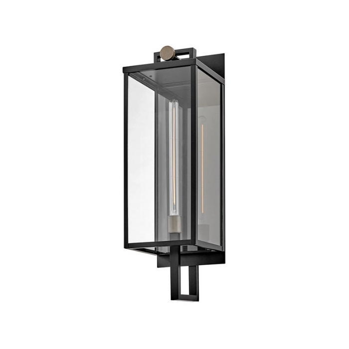 Hinkley 23015 Catalina 1-lt 30" Tall LED Outdoor Wall Mount Lantern -  Black with Burnished Bronze accents