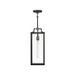 Hinkley 23012 Catalina 1-lt 8" LED Hanging Lantern - Black with Burnished Bronze accents