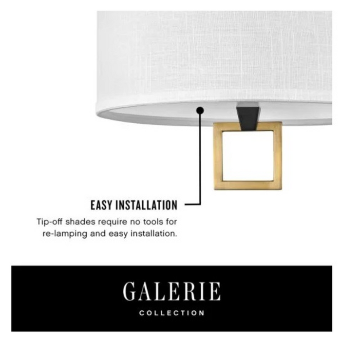Hinkley 41810 Link Off White 4-lt 24" LED Semi-Flush Mount