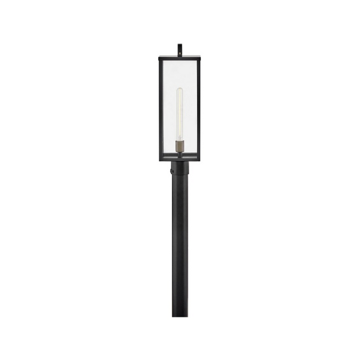 Hinkley 23011 Catalina 1-lt 24" Tall LED Outdoor Post Mount Lantern - Black with Burnished Bronze accents