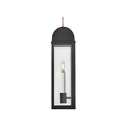 Hinkley 10664 Campbell 2-lt 22" Tall LED Outdoor Wall Mount Lantern - Black with Burnished Bronze accents