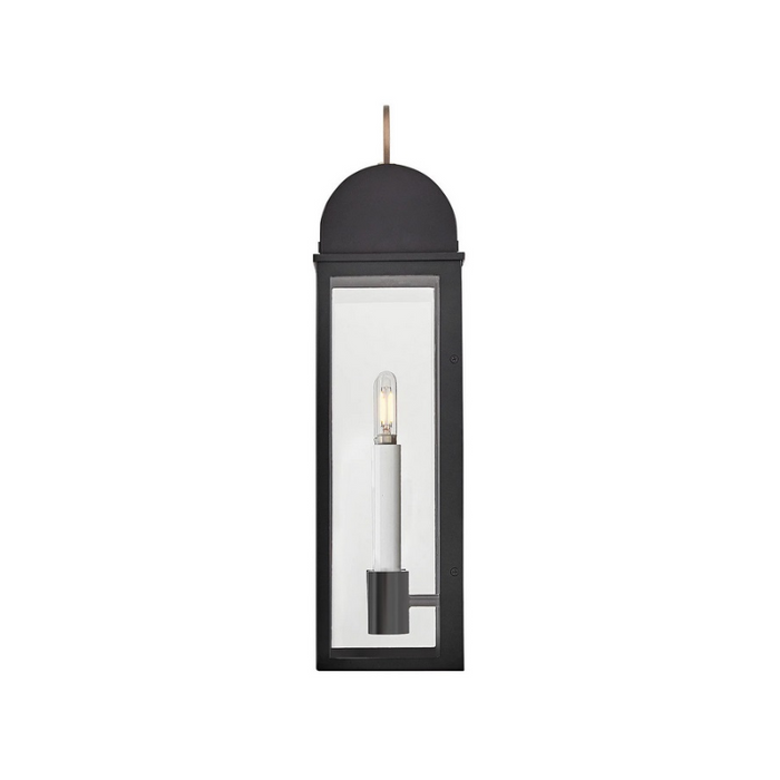 Hinkley 10664 Campbell 2-lt 22" Tall LED Outdoor Wall Mount Lantern - Black with Burnished Bronze accents