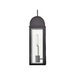 Hinkley 10660 Campbell 1-lt 16" Tall LED Outdoor Wall Mount Lantern - Black with Burnished Bronze accents