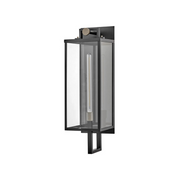 Hinkley 23015 Catalina 1-lt 30" Tall LED Outdoor Wall Mount Lantern -  Black with Burnished Bronze accents