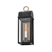Hinkley 10660 Campbell 1-lt 16" Tall LED Outdoor Wall Mount Lantern - Black with Burnished Bronze accents