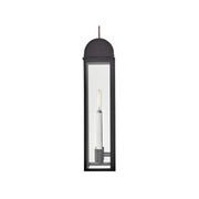 Hinkley 10665 Campbell 2-lt 26" Tall LED Outdoor Wall Mount Lantern - Black with Burnished Bronze accents