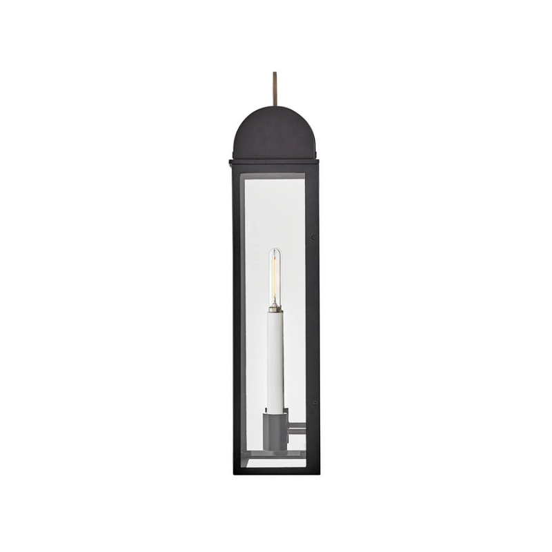 Hinkley 10665 Campbell 2-lt 26" Tall LED Outdoor Wall Mount Lantern - Black with Burnished Bronze accents