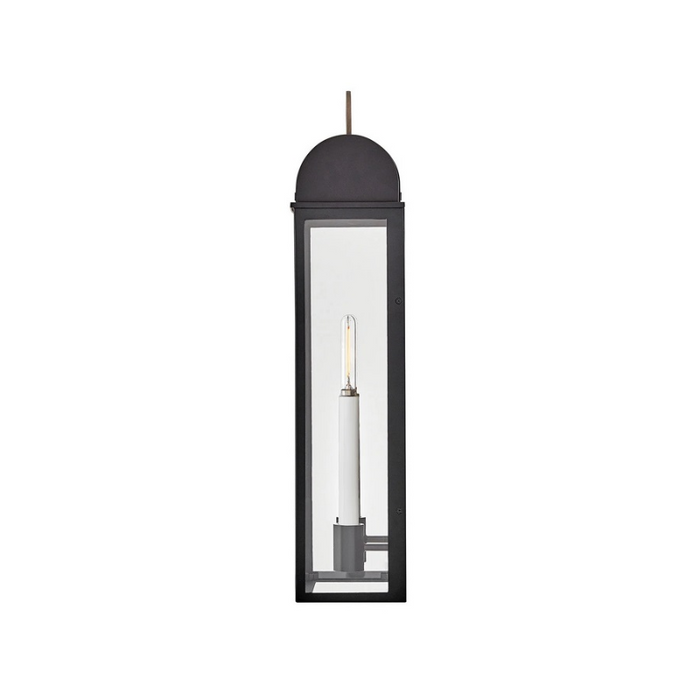 Hinkley 10665 Campbell 2-lt 26" Tall LED Outdoor Wall Mount Lantern - Black with Burnished Bronze accents