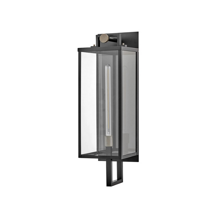 Hinkley 23015 Catalina 1-lt 30" Tall LED Outdoor Wall Mount Lantern -  Black with Burnished Bronze accents