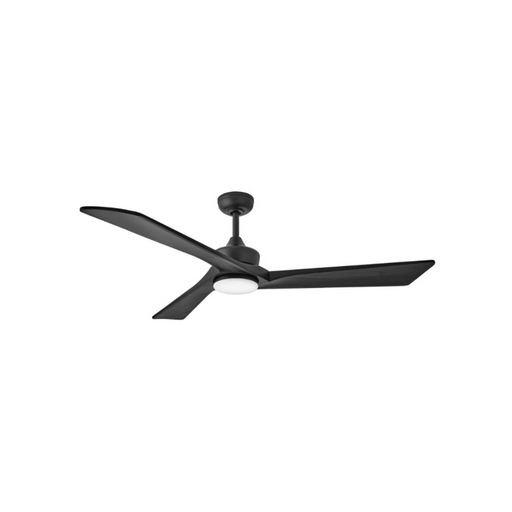 Hinkley 903660F Sculpt 60" Indoor/Outdoor Ceiling Fan with LED Light Kit - Matte Black/Matte Black