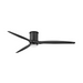 Hinkley 900872F Hover Flush 72" Outdoor Ceiling Fan with LED Light Kit - Matte Black