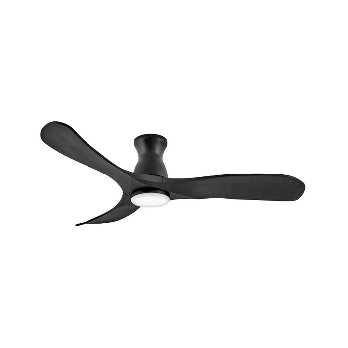 Hinkley 903456F Swell Flush Illuminated 56" Ceiling Fan with LED Light Kit - Matte Black/Matte Black