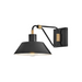 Hinkley 28820 Brewster 1-lt 10" LED Outdoor Wall Mount Barn Light - Black Oxide with Heritage Brass accents