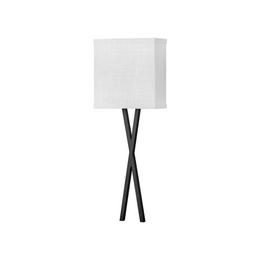 Hinkley 41102 Axis Off White 1-lt 22" Tall LED Wall Sconce - Black