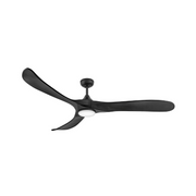 Hinkley 903872F Swell Illuminated 72" Ceiling Fan with LED Light Kit - Matte Black/Matte Black