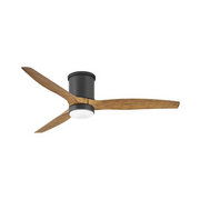 Hinkley 900852F Hover Flush 52" Outdoor Ceiling Fan with LED Light Kit - Matte Black