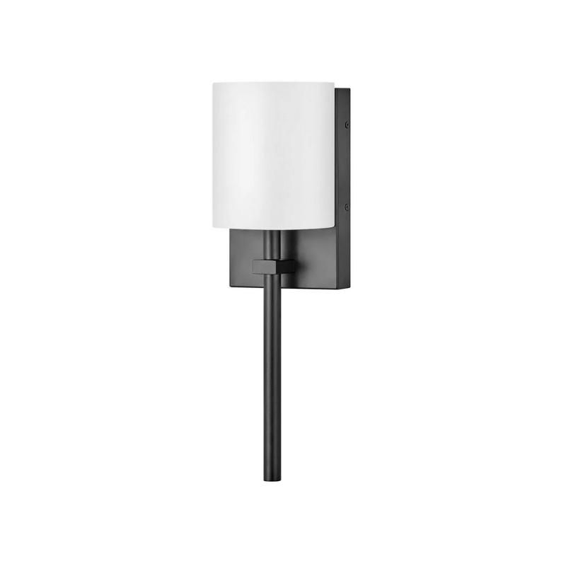 Hinkley 41011 Avenue White Acrylic 1-lt 9" Tall LED Wall Sconce - Black