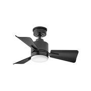 Hinkley 906030F Atom 30" Ceiling Fan with LED Light Kit - Matte Black
