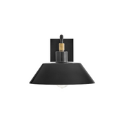 Hinkley 28824 Brewster 1-lt 12" LED Outdoor Wall Mount Barn Light - Black Oxide with Heritage Brass accents