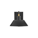 Hinkley 28820 Brewster 1-lt 10" LED Outdoor Wall Mount Barn Light - Black Oxide with Heritage Brass accents