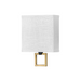 Hinkley 41302 Link Off White 1-lt 12" Tall LED Wall Sconce -  Black/Heritage Brass