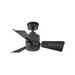 Hinkley 906030F Atom 30" Ceiling Fan with LED Light Kit - Matte Black