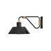 Hinkley 28820 Brewster 1-lt 10" LED Outdoor Wall Mount Barn Light - Black Oxide with Heritage Brass accents