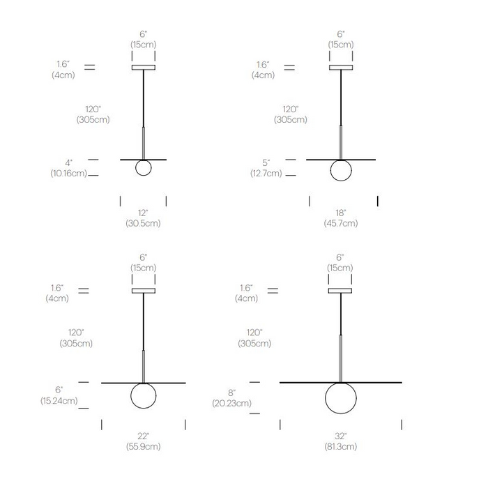 Pablo Designs Bola Disc 32" LED Pendant