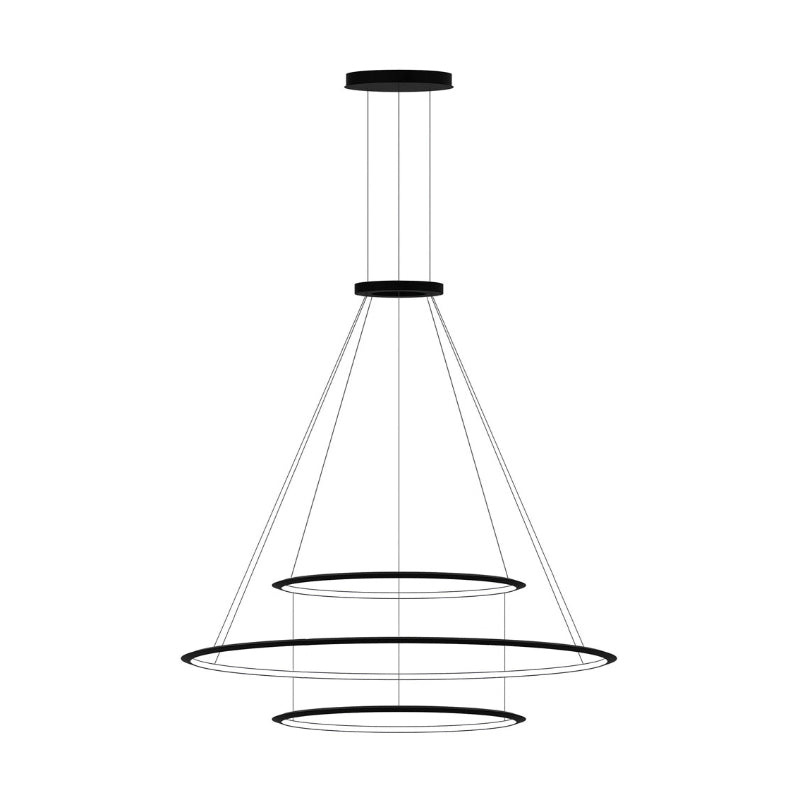 Bover Circular S/3L/90/200/90 3-lt 82" LED Pendant, Outward Light