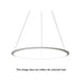 Bover Circular S/300/H 1-lt 119" LED Pendant, Inward Light