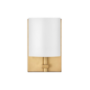 Hinkley 41011 Avenue White Acrylic 1-lt 9" Tall LED Wall Sconce - Heritage Brass