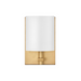 Hinkley 41011 Avenue White Acrylic 1-lt 9" Tall LED Wall Sconce - Heritage Brass