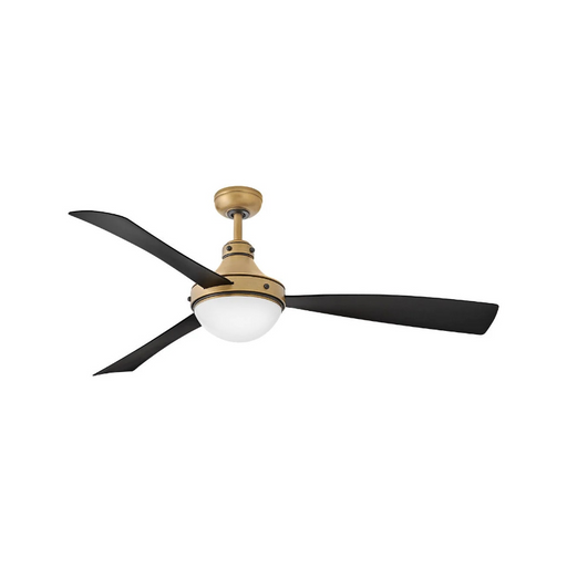 Hinkley 905962F Oliver 62" Ootdoor Ceiling Fan with LED Light Kit - Heritage Brass with Matte Black accents