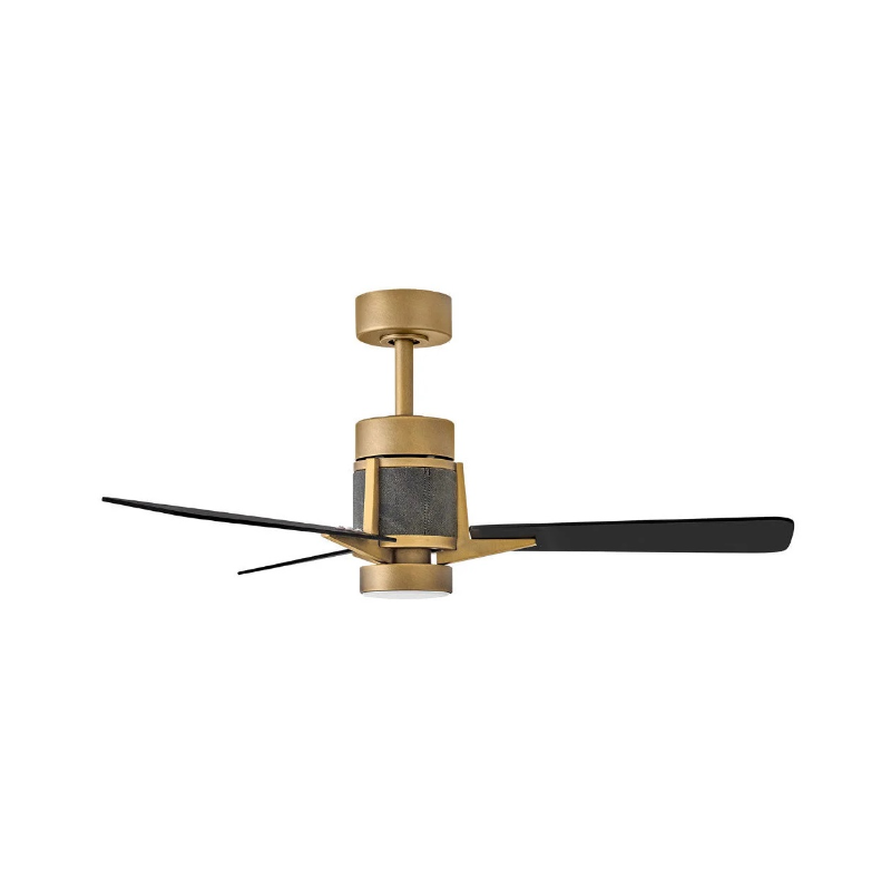 Hinkley 906242F Atticus 42" Ceiling Fan with LED Light Kit - Heritage Brass