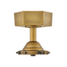 Hinkley 905852F Facet 52" Dual Mount Ceiling Fan with LED Light Kit - Heritage Brass