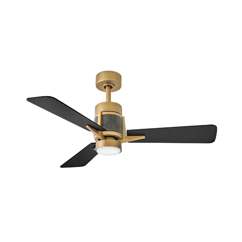 Hinkley 906242F Atticus 42" Ceiling Fan with LED Light Kit - Heritage Brass
