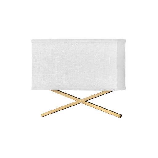 Hinkley 41104 Axis Off White 2-lt 15" LED Wall Sconce - Heritage Brass
