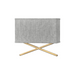 Hinkley 41103 Axis Heathered Gray 2-lt 15" LED Wall Sconce - Heritage Brass