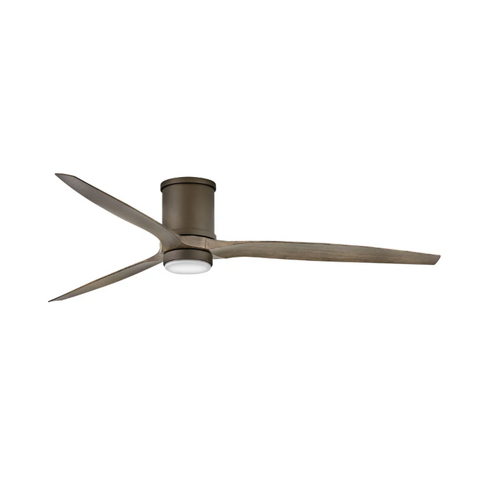 Hinkley 900872F Hover Flush 72" Outdoor Ceiling Fan with LED Light Kit - Metallic Matte Bronze