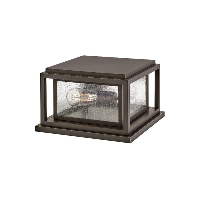 Hinkley 1008 Republic 2-lt 12" LED Outdoor Pier Mount Lantern -  Oil Rubbed Bronze