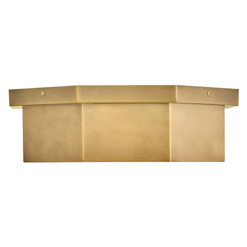 Hinkley 46993 Facet 3-lt 18" LED Flush Mount - Heritage Brass