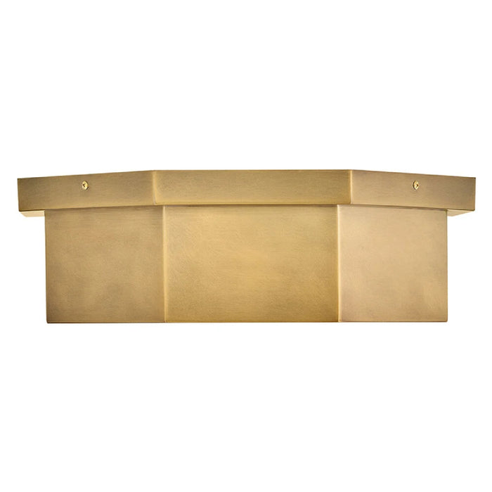 Hinkley 46993 Facet 3-lt 18" LED Flush Mount - Heritage Brass