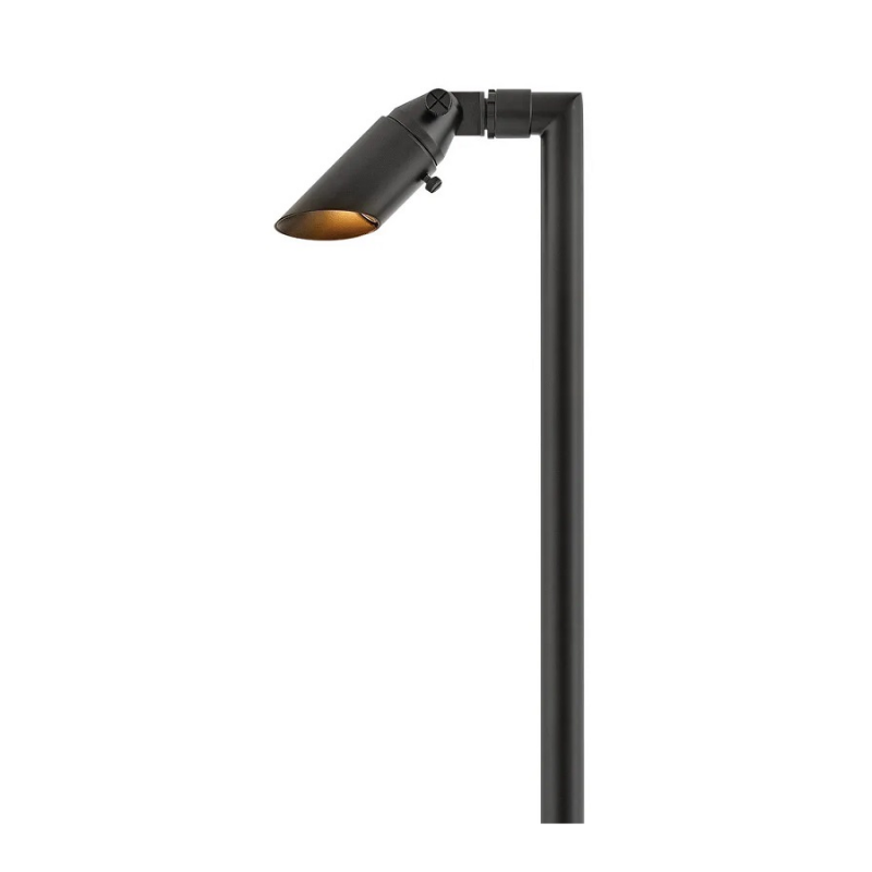 Hinkley 16507 Hardy Island 27" Tall LED Spot Light and Stem, 12V - Brass Satin Black