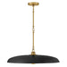 Hinkley 48165 Sadie 1-lt 24" LED Chandelier - Lacquered Brass/Black