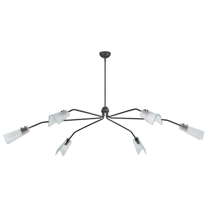 Hinkley 48306 Altman 6-lt 80" LED Chandelier - Gunmetal
