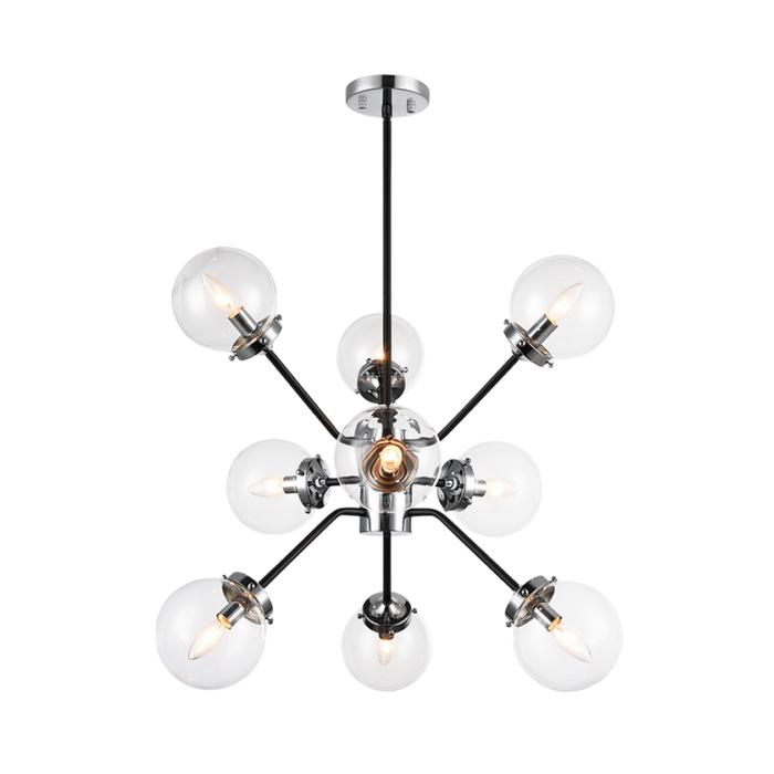 Matteo C72309 Maru 9-lt 28" Chandelier